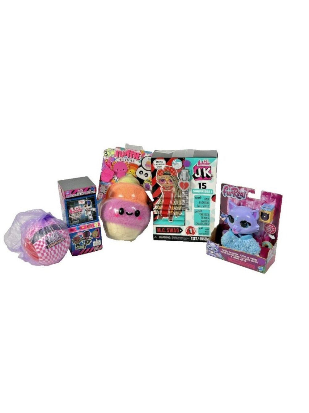 Kids Girls Toys Mixed Media Toys Dolls Figures Playsets Bundle Lot Of 5
